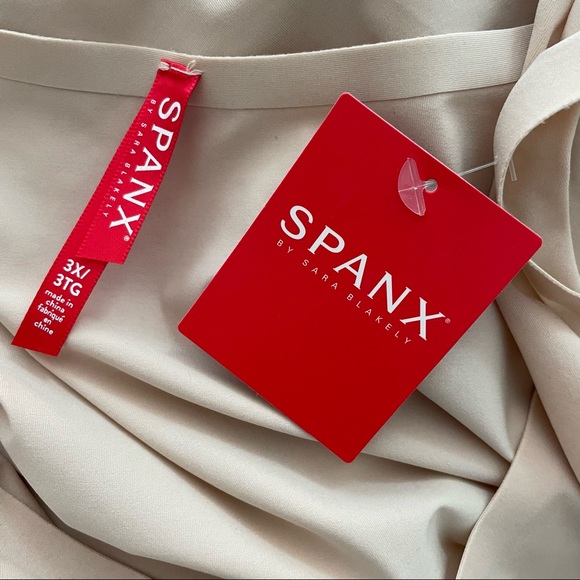 NEW Spanx Nude Tan Print Scoop Camisole Size 3X - Picture 4 of 5